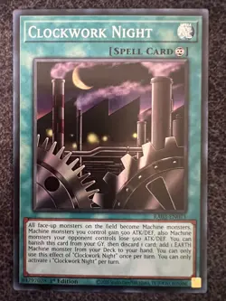 Yugioh Clockwork Night RA03-EN071 Super Rare 1st Edition NM - Image 1