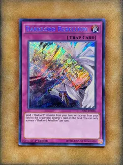 Yugioh Darklord Rebellion DESO-EN036 Secret Rare 1st Ed NM - Image 1