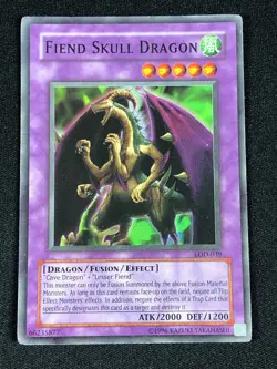YUGIOH FIEND SKULL DRAGON LOD-039 SUPER (HP) - Image 1