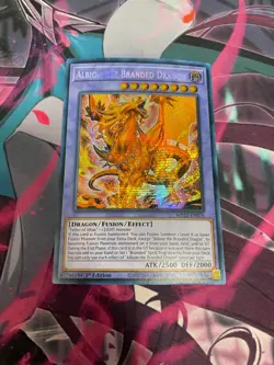 YUGIOH - ALBION THE BRANDED DRAGON - SECRET RARE - MP22 - 1ST ED - NM - Image 1