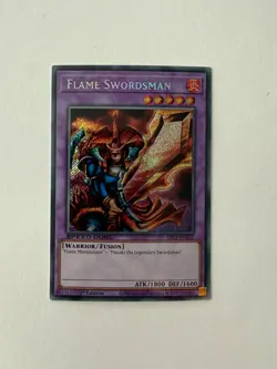Yugioh - Flame Swordsman - Secret Rare - 1st Edition - SBC1-ENB22 - NM - Image 1