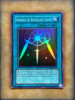 Yugioh Swords of Revealing Light DB1-EN129 Super Rare MP - Image 1