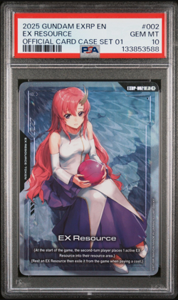 2025 Gundam EXRP EN #002 – EX Resource – Official Card Case Set 01 – PSA 10 GEM - Image 1
