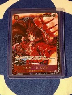 MONKEY D. LUFFY ST01-012 SR PARALLEL ART JAPANESE ONE PIECE CARD GAME - Image 1