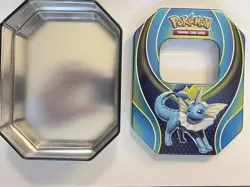 Pokemon TCG Aquatic Vaporeon Elemental Evolution Tin Only - NO CARDS 2018 - Image 3