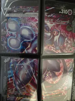 Pokemon TCG SWSH Mewtwo V-UNION Full Set Of 4 Black Star Promo Cards - Image 1
