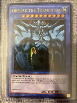 Yu-Gi-Oh! TCG Set of Egyptian God Cards (Obelisk, Ra, Slifer) Legendary... - Image 3