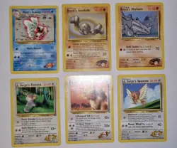 Pokemon TCG Gym Heroes Bundle (2000) 6 Cards - Image 1