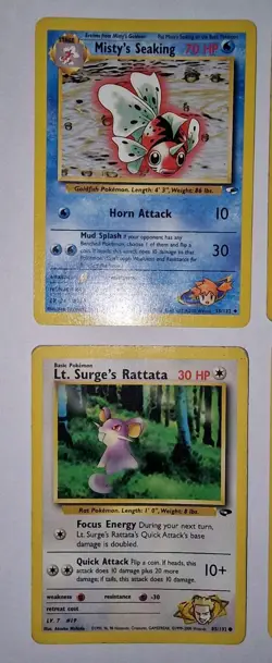 Pokemon TCG Gym Heroes Bundle (2000) 6 Cards - Image 2