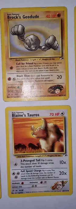 Pokemon TCG Gym Heroes Bundle (2000) 6 Cards - Image 3