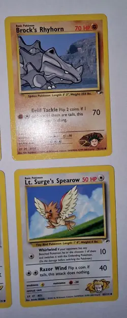 Pokemon TCG Gym Heroes Bundle (2000) 6 Cards - Image 4