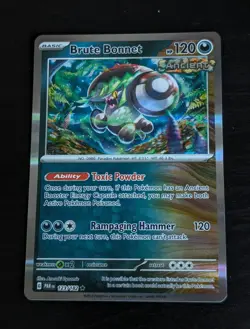 Brute Bonnet 123/182 - Holo Rare - Paradox Rift - Pokemon Card - Pack Fresh - Image 1