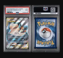 Eevee and Snorlax GX Full Art Holo Card #171/181 PSA 9 - Image 3