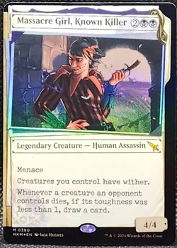 Massacre Girl, Known Killer #344 (Showcase) (NM) (Foil) (MKM) Magic MTG edh - Image 1