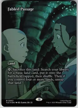 MTG Fabled Passage (Borderless) Foil NM Avatar: The Last Airbender: Magic 57 - Image 1