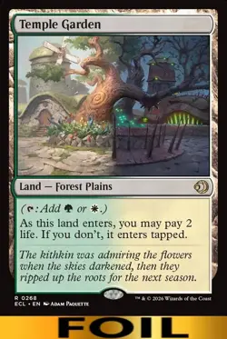 Temple Garden ** FOIL ** #268 - Lorwyn Ecliped - NM MTG - Image 1