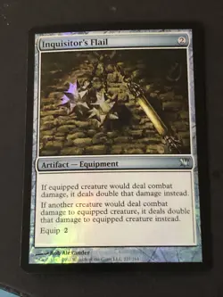Inquisitor’s Flail Foil X1 Innistrad NM Condition See Pics Front Back - Image 1