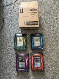 Commander 2018 Full Set of 4 Decks Magic The Gathering MTG Factory Sealed In Box 630509632251 - Image 1