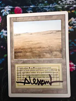 MTG Savannah Revised Edition Autographed - Image 1