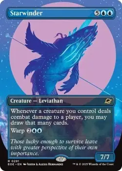 MtG Starwinder 291/406 Edge of Eternities Regular Rare Borderless - Image 1