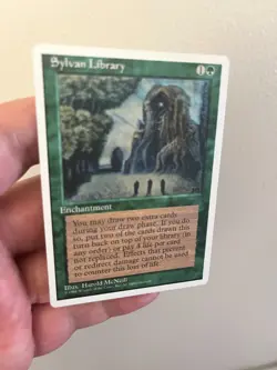 MTG SILVAN LIBRARY (x 4) 4th Edition Magic the Gathering - Image 3