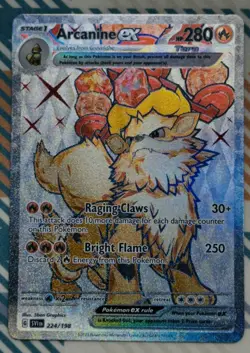Pokemon TCG: SV01 Scarlet & Violet Base Set - Arcanine ex UR 224/198 - NM - Image 2