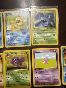Lot of 10 First Edition Fossil Non-Holo Common Pokemon Cards MIXED CONDITION - Image 3