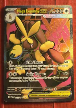 Mega Lopunny EX 115/094 Phantasmal Flames English Pokemon TCG Full Art Holo Rare - Image 1