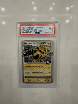 2009 Pokemon Platinum Electivire FB LV.X Supreme Victors-Holo #144 PSA Mint 9 - Image 1