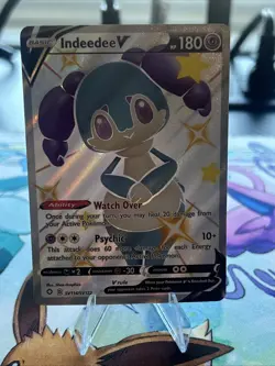 Indeedee v SV114/SV122 Shining Fates Shiny Vault Full Art Card Pokemon TCG - Image 3