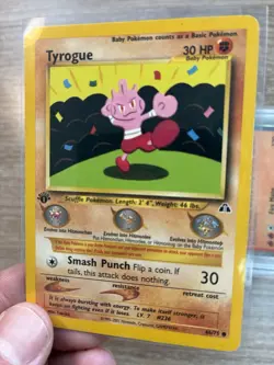 Tyrogue 66/75 1st Edition Neo Discovery Pokemon 2001 Vintage - Image 3