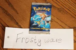 1999 Pokemon Base Set Unlimited Booster Pack Blastoise WOTC NEW and Sealed - Image 2