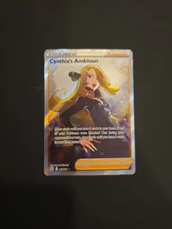 Cynthia's Ambition (Full Art) 169/172 Brilliant Stars Ultra Rare Pokemon Card NM - Image 1