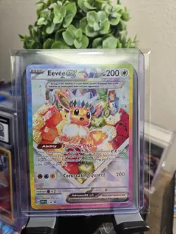 Pokemon TCG Eevee EX SVP 174 Prismatic Black Star Promo Card NM - Image 1