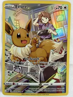 Pokemon Brilliant Stars Eevee TG11/TG30 Trainer Gallery Holo Rare - Image 2