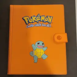 Pokemon Squirtle Orange 4-Pocket Binder Plastic Flexible Cover for Pokemon TCG - Image 1