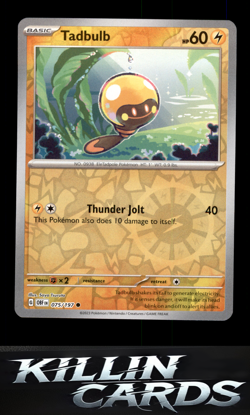 Reverse Holofoil Tadbulb 075/197 075/197 Pokemon Common SV03: Obsidian Flames Ca - Image 1