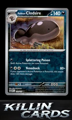 Reverse Holofoil Paldean Clodsire - 129/197 129/197 Pokemon Uncommon SV03: Obsid - Image 1