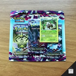Pokemon XY Phantom Forces Sealed Blister Set 3 Brazilian Booster Packs Artwork - Image 1