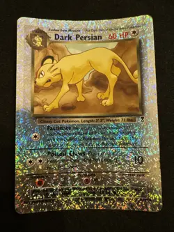 2002 Pokemon Legendary Collection Reverse Holo Dark Persian - Image 1