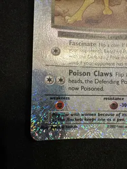 2002 Pokemon Legendary Collection Reverse Holo Dark Persian - Image 4