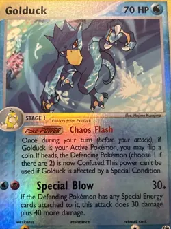 Pokemon TCG: Sandstorm E Series- Golduck 17/100 Reverse Holo - Image 1