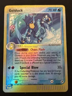 Pokemon TCG: Sandstorm E Series- Golduck 17/100 Reverse Holo - Image 2