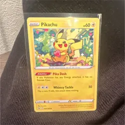 Pokemon Pikachu 052/196 Swsh11: Lost Origin Common Regular 60 HP Basic - Image 1