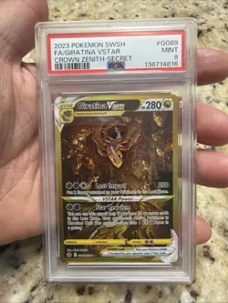 Pokemon Giratina VSTAR Secret Rare Full Art Holo GG69/GG70 Crown Zenith PSA 9 - Image 1