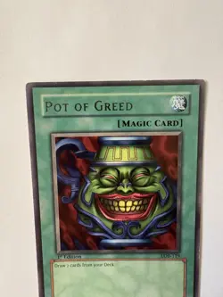 Pot of Greed LOB-119 The Legend of Blue Eyes White Dragon 1st Edition LP - Image 3