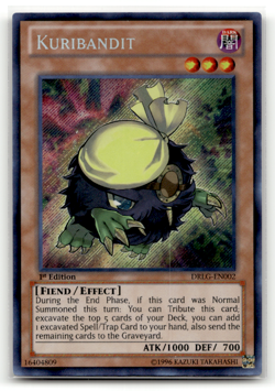 Kuribandit DRLG-EN002 1st Edition Secret Rare Dragons of Legend LP - Image 1