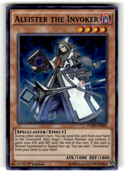 Aleister the Invoker FUEN-EN026 1st Edition Super Rare Fusion Enforcers LP - Image 1