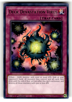 Deck Devastation Virus WISU-EN058 1st Edition Rare Wild Survivors LP - Image 1