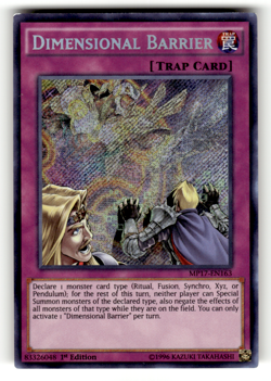 Dimensional Barrier MP17-EN163 1st Edition Secret Rare 2017 Mega-Tins Mega Pack - Image 1